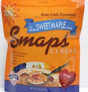 Dixie USA Carb Counters Smaps Low Carb Breakfast Cereal 1 lbs. All natural, Gluten Free, No Sugar added, Vegan, Dairy Free, Low Fat, Low Sodium, Low carb Heart Healthy.