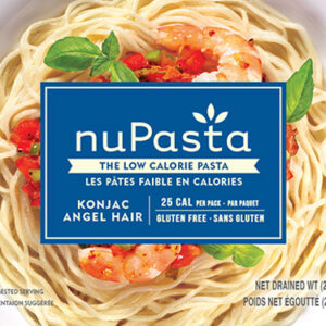 NuPasta Angel Hair 210g. LOW CARB, LOW CALORIE HIGH FIBRE GLUTEN FREE, Certified Kosher and Halal.