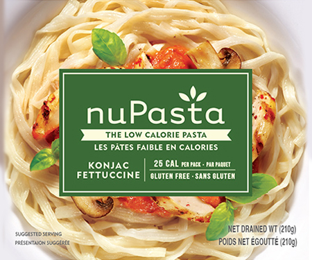 NuPasta Fettuccine 210g. LOW CARB, LOW CALORIE HIGH FIBRE GLUTEN FREE, Certified Kosher and Halal.