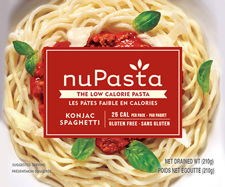 NuPasta Spaghetti 210g. LOW CARB, LOW CALORIE HIGH FIBRE GLUTEN FREE, Certified Kosher and Halal.