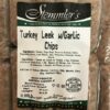 Stemmler's Turkey Leek With Garlic Chips Sausages 0.88lb. Gluten Free, MSG Free, Lactose Free, Soy Free, Corn Free, Nitrate Free, Mustard Free