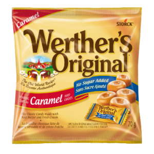 Werther's Original Hard Candies Caramel 60g. No Sugar added, The Old World Recipe.