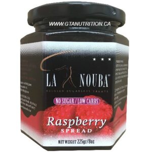 La Nouba Raspberry Spread 225g. No added preservatives, Sugar, Color or additives.
