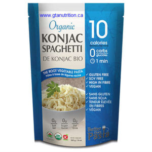 Ecoideas Organic Konjac Spaghetti Pasta 385g. Gluten Free, Soy Free, High in Fiber, Vegan and kosher