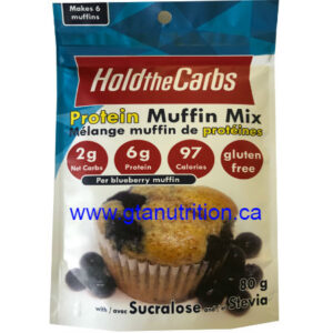 Hold The Carbs Low Carb Protein Muffin Mix small bag 80g | Low Carb Muffin Mix, Gluten Free Muffin Mix, Vegan Muffin Mix - with Sucralose and Stevia To make Low Carb Muffins, Gluten Free Muffins, Vegan Muffins
