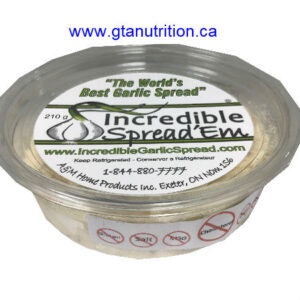 Incredible Garlic Spread Simply The Best | Large Size | 210g | The Original hand mixed and hand packaged Garlic Spread! | Incredible Garlic Spreads Have No Gluten Salt MSG Cholesterol Egg Sugar Lactose