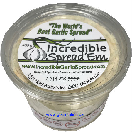 Incredible Garlic Spread is Simply The Best | Medium Size | 1lb | The Original hand mixed and hand packaged Garlic Spread! | Incredible Garlic Spreads Have No Gluten Salt MSG Cholesterol Egg Sugar Lactose