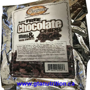 Sensato Sugar Free Chocolate Chips 8 oz. Sugar free, High in fiber, Low carb, Diabetic Friendly.