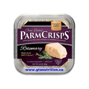 Kitchen Table Bakers Oven Baked ParmCrisps Rosemary 85g. Made From 100% Cheese. No Artificial Flavors, Colors or Preservatives.