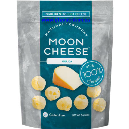 Moon Cheese Natural Crunchy Cheese Snack Gouda 56g. Only 100% Cheese. 4g Protein.