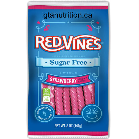 American Licorice Company Red Vines Sugar Free Strawberry Twists 5oz. Live on the sweet side with Red Vines !