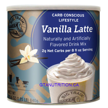 Big Train Low Carb Blended Ice Vanilla Latte Mix 1.85LB. Low Carb, No Added Sugar, Diabetic Friendly, Kosher.
