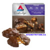Atkins Endulge – Pecan Caramel Cluster Atkins Pecan Caramel Clusters are made with indulgent caramel and real roasted pecans wrapped in rich chocolate.