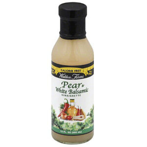 WaldenFarms Pear and White Balsamic 355ml. No Calories, fat, Carbs, gluten or sugars, Kosher. All Walden Farms Products are Carbohydrate, Sugar, Fat, Gluten and Calories free without giving up great taste.