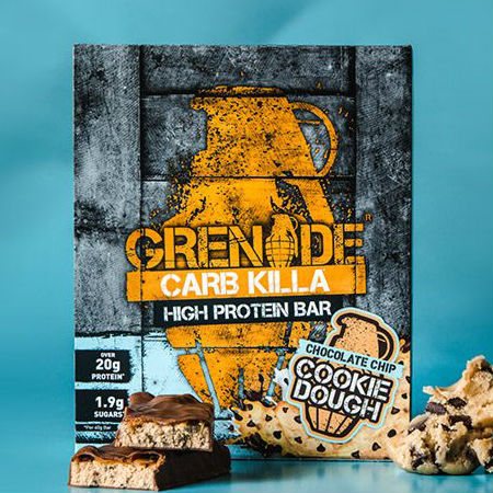 Grenade Carb Killa High Protein bar Cookie Dough l Trusted by sport, 20g protein, low carb, Made in UK, Trans fat free....
