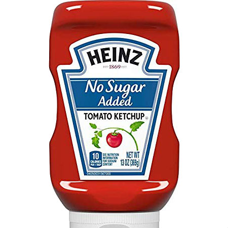 Heinz Tomato Ketchup l No Sugar Added Low Calorie, Diabetic friendly, Low carb, Full rich taste, Sweetened only red ripe tomatoes