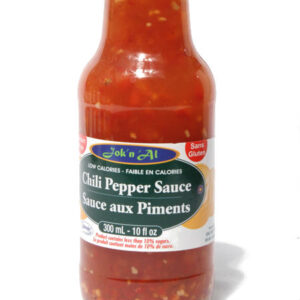 Jok-N-Al Chilli Pepper Sauce l Gluten Free, Low Calorie, Diabetic friendly, Low carb, Full rich taste, Made with splenda.