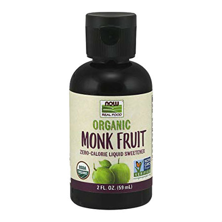 Now Organic Monk Fruit Liquid Sweetener l Zero calorie, Gluten free, NON GMO, USDA Organic, Vegan, Zero carb, Zero sodium...