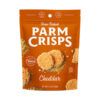  Oven Baked Parm Crisps Cheddar 50g. Made From 100% Cheese. No Artificial Flavors, Colors or Preservatives.