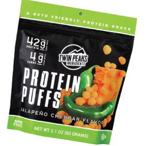 Twin Peaks Protein Puffs Jalapeno Cheddar Flavor 60g