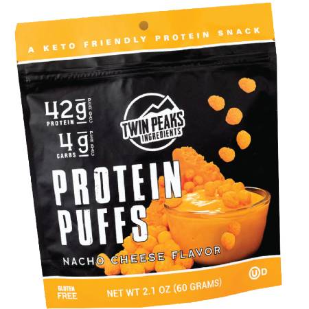 Twin Peaks Protein Puffs Nacho Cheese Flavors 60g